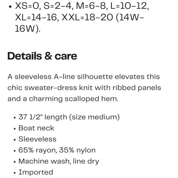 Eliza J Dark Navy Sleeveless A-Line Sweater Dress M - Picture 11 of 11